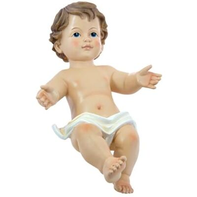 Inmaculada Romero IR Pojke Jesus religiös figur 35 cm bild harts vit lakan Inmaculada Romero IR Pojke Jesus religiös figur 35 cm bild harts vit lakan