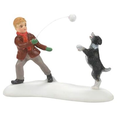 Department 56 Enesco Dickens Village Winter Game of Catch statyett Department 56 Enesco Dickens Village Winter Game of Catch statyett