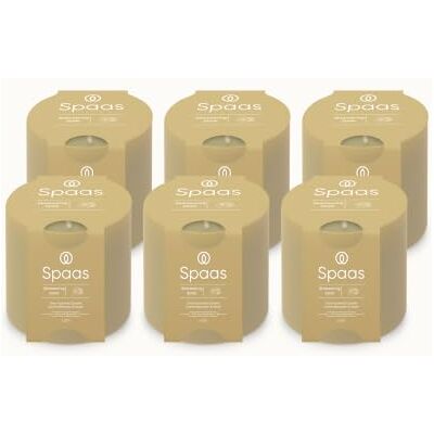 Spaas 6 Glow Doftljus, ± 35 Trimmar, Vaniljblomma och Mysk Spaas 6 Glow Doftljus, ± 35 Trimmar, Vaniljblomma och Mysk
