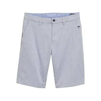 TOM TAILOR Bermudashorts för män, 34882 – Vit marinblå quiltad dobby, 30 TOM TAILOR Bermudashorts för män, 34882 – Vit marinblå quiltad dobby, 30