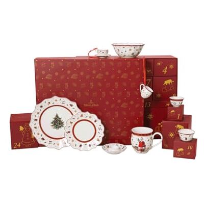 Villeroy & Boch Christmas Toy’s Memory adventskalender 2025 flerfärgad, jul, servis adventskalender med 24 luckor, juldekoration, julkalender, premiumporslin Villeroy & Boch Christmas Toy’s Memory adventskalender 2025 flerfärgad, jul, servis adventskalender med 24 luckor, juldekoration, julkalender, premiumporslin