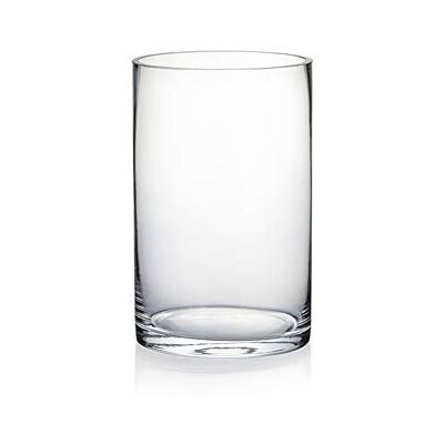 WGVI WGV cylindervas, diameter 12,7 cm, höjd 20,3 cm, genomskinlig glasbehållare, bröllopsfest evenemang, inredning för hemmakontor, 1 styck WGVI WGV cylindervas, diameter 12,7 cm, höjd 20,3 cm, genomskinlig glasbehållare, bröllopsfest evenemang, inredning för hemmakontor, 1 styck