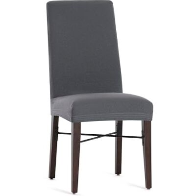 Eysa 2-pack bielastiska stolsöverdrag med ryggstöd Harlem mörkgrå design Eysa 2-pack bielastiska stolsöverdrag med ryggstöd Harlem mörkgrå design