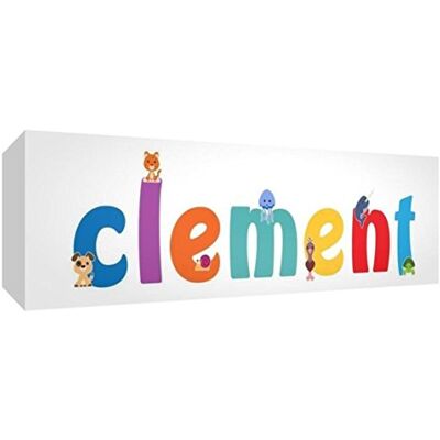 Little Helper Canvas Box Galerie förpackad med färgglad frontpanel illustrativ stil med namnet de Jeune Boys Clement 15 x 42 x 3 cm liten Little Helper Canvas Box Galerie förpackad med färgglad frontpanel illustrativ stil med namnet de Jeune Boys Clement 15 x 42 x 3 cm liten