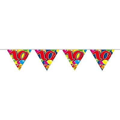 Folat 10 års kransballonger 10 meter Folat 10 års kransballonger 10 meter