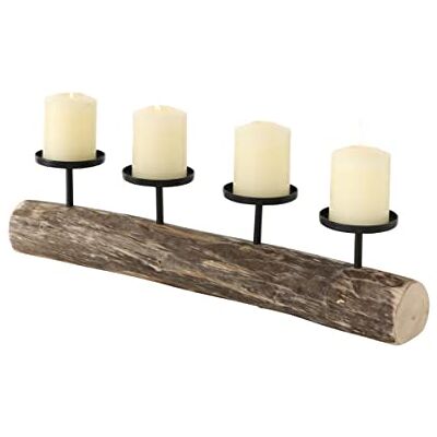 Boltze Ljusstake Tempe (ljushållare för 4 ljus, snygg design, dekoration matbord/byrå, ädel design, utan ljus, juldekoration/adventskrans) 4221300 Boltze Ljusstake Tempe (ljushållare för 4 ljus, snygg design, dekoration matbord/byrå, ädel design, utan ljus, juldekoration/adventskrans) 4221300