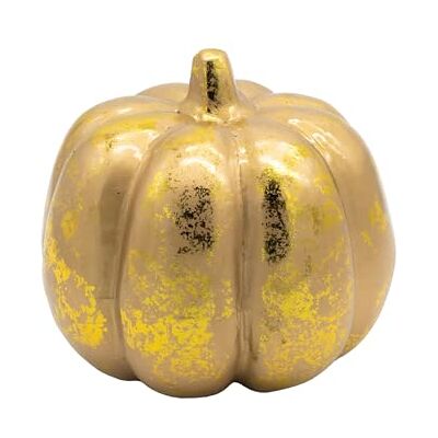 HEITMANN DECO – dekorativ pumpa av frigolit, guld, ca 18 x 18 cm HEITMANN DECO – dekorativ pumpa av frigolit, guld, ca 18 x 18 cm