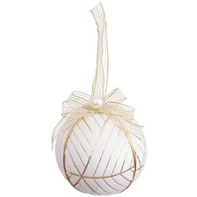 BigBuy Christmas Julbollar Vit Polyfoam Tyg 6 x 6 x 6 cm (6 st) BigBuy Christmas Julbollar Vit Polyfoam Tyg 6 x 6 x 6 cm (6 st)