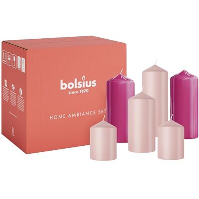 bolsius – ljusset – rosa – 6 ljus – dekorativa ljus – innehåller naturligt växtvax – utan palmolja bolsius – ljusset – rosa – 6 ljus – dekorativa ljus – innehåller naturligt växtvax – utan palmolja