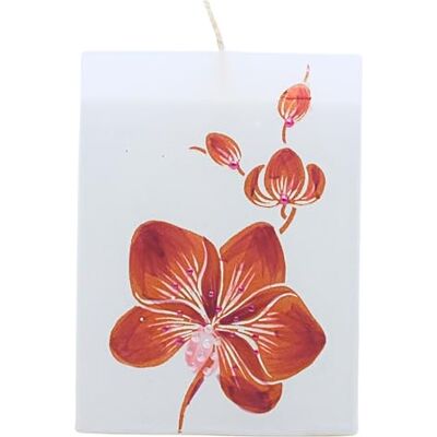 Dekohelden24 Högkvalitativt ljus med orkidé/orkidéljus/segel/vitt med lila blomma/L/B/H: ca 9 x 5 x 12 cm. Dekohelden24 Högkvalitativt ljus med orkidé/orkidéljus/segel/vitt med lila blomma/L/B/H: ca 9 x 5 x 12 cm.