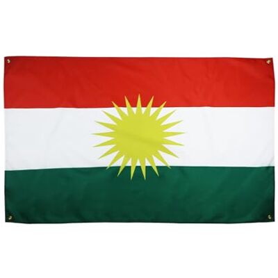 AZ FLAG Flagga Kurdistan 150x90 cm Banér Kurdisk Lätt Polyester 4 Öljetter Inomhusbruk dekorativ flagga dubbelsydda sömmar och förstärkta kanter med metallöljetter AZ FLAG Flagga Kurdistan 150x90 cm Banér Kurdisk Lätt Polyester 4 Öljetter Inomhusbruk dekorativ flagga dubbelsydda sömmar och förstärkta kanter med metallöljetter