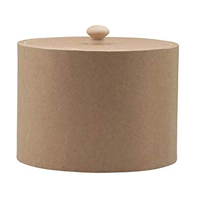 Glorex 6 2027 046 rund låda tillverkad av naturlig kartong med lock ca 16,5 x 12 cm stor som presentask för förvaring eller smyckeskrin kan anpassas Glorex 6 2027 046 rund låda tillverkad av naturlig kartong med lock ca 16,5 x 12 cm stor som presentask för förvaring eller smyckeskrin kan anpassas