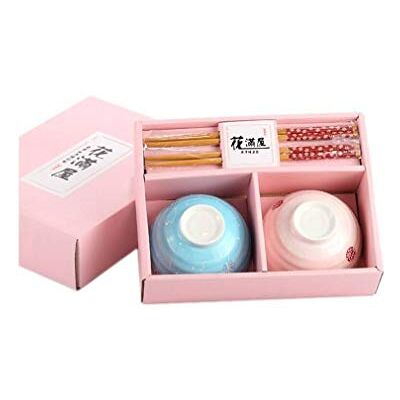 Lachineuse 2334 Soppskålar - Set med 2 porslins-skålar i japanskt design med Zen-motiv - 6cm höga, 11cm i diameter Lachineuse 2334 Soppskålar - Set med 2 porslins-skålar i japanskt design med Zen-motiv - 6cm höga, 11cm i diameter