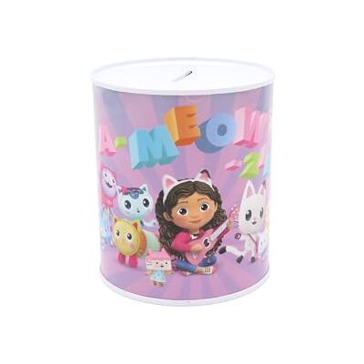 CYPBRANDS CyP Brands Gabby metall spargris för mynt, mått 10 x 10 x 12 cm, flerfärgad, officiell produkt CYPBRANDS CyP Brands Gabby metall spargris för mynt, mått 10 x 10 x 12 cm, flerfärgad, officiell produkt