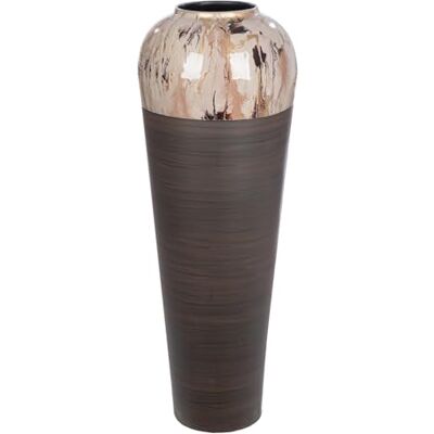 GILDE Golvvas Tinnum av järn – rund – glänsande matt – brun – höjd 70 cm x Ø 25 cm – filtgolv och vattentät GILDE Golvvas Tinnum av järn – rund – glänsande matt – brun – höjd 70 cm x Ø 25 cm – filtgolv och vattentät