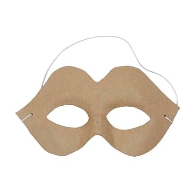 décopatch AC376Opack Un Paquet de 4 supports en papier brun mâché 5x16x9,5 cm, Masque charme (pour adulte) décopatch AC376Opack Un Paquet de 4 supports en papier brun mâché 5x16x9,5 cm, Masque charme (pour adulte)
