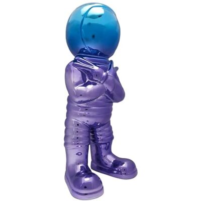HOME DECO FACTORY , HD0106, Electroplate Astronaut Figurine H33 cm Multicolored dekorativ staty, unik och modern design, Originalpresentidé för alla interiörer Storlek H33 cm HOME DECO FACTORY , HD0106, Electroplate Astronaut Figurine H33 cm Multicolored dekorativ staty, unik och modern design, Originalpresentidé för alla interiörer Storlek H33 cm