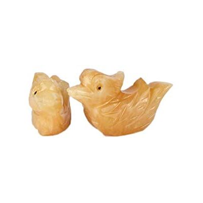 lachineuse Mandarinankor figurer Feng Shui-statyetter symbol för kärlek och lojalitet för par, romantik alla hjärtans dag-presentidé dekoration 6 x 3 x 2 cm blekgul färg lachineuse Mandarinankor figurer Feng Shui-statyetter symbol för kärlek och lojalitet för par, romantik alla hjärtans dag-presentidé dekoration 6 x 3 x 2 cm blekgul färg