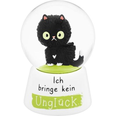 Sheepworld Drömkula motiv svart katt snökula för skakning, polyharts, höjd 6,5 cm, ordspråk vid basen Present, födelsedagspresent, kattvänner 74844 Sheepworld Drömkula motiv svart katt snökula för skakning, polyharts, höjd 6,5 cm, ordspråk vid basen Present, födelsedagspresent, kattvänner 74844