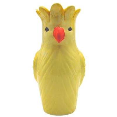 Dekohelden24 XL dekorativ vas, vashuvud, papegovas, blomvas, djurvas, bordsvas, keramikvas, vas som papegoja, vas med papegoja dekor av keramik med orange näbb, i gul, L/B/H 13 x 13 x 25 cm. Dekohelden24 XL dekorativ vas, vashuvud, papegovas, blomvas, djurvas, bordsvas, keramikvas, vas som papegoja, vas med papegoja dekor av keramik med orange näbb, i gul, L/B/H 13 x 13 x 25 cm.