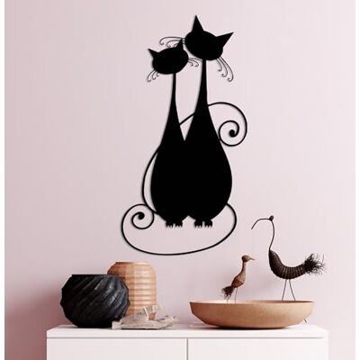 Wallity Snygg svart dekorativ metallväggtillbehör, 30 x 60 cm 100% metall, 1,5 mm tjocklek perfekt för modern heminredning och unik väggkonst Wallity Snygg svart dekorativ metallväggtillbehör, 30 x 60 cm 100% metall, 1,5 mm tjocklek perfekt för modern heminredning och unik väggkonst