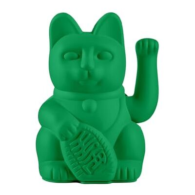 DONKEY Lucky Cat Vivid Green – Winkekatt, Maneki Neko i intensiv grön, 15 cm lång DONKEY Lucky Cat Vivid Green – Winkekatt, Maneki Neko i intensiv grön, 15 cm lång