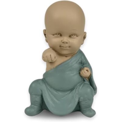 Zen Light Zen'Light staty Buddha bonze position ikonisk – GongFu 3 – Baby Buddha symbol – zen och relaxing stämning – Feng Shui dekoration – H 13 cm Zen Light Zen'Light staty Buddha bonze position ikonisk – GongFu 3 – Baby Buddha symbol – zen och relaxing stämning – Feng Shui dekoration – H 13 cm