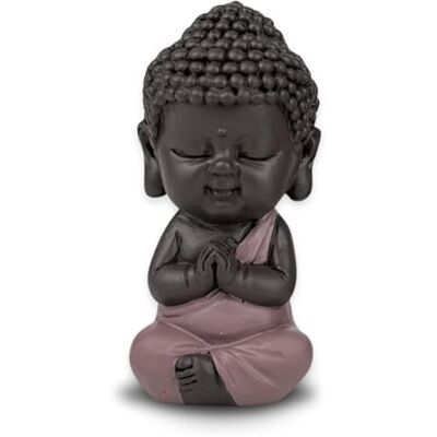 Zen Light Zen'Light Baby Buddha staty rosa toge – inspirerande och glad figur – positiv lyckobringare koncentration – söt och andlig presentidé – H 7 cm Zen Light Zen'Light Baby Buddha staty rosa toge – inspirerande och glad figur – positiv lyckobringare koncentration – söt och andlig presentidé – H 7 cm