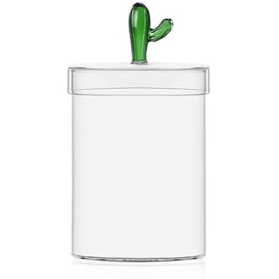 Ichendorf Milano Kaktus, Grön, Desert Plants-kollektion, H 19 cm, Borosilikatglas, Handgjort Ichendorf Milano Kaktus, Grön, Desert Plants-kollektion, H 19 cm, Borosilikatglas, Handgjort