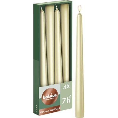 bolsius släta spetsljus – metallic silver – 4 stycken i kartong – 24,5 cm – dekorativa hushållsljus – brinntid 7 timmar – oparfymerat – 50% naturligt växtvax – utan palmolja bolsius släta spetsljus – metallic silver – 4 stycken i kartong – 24,5 cm – dekorativa hushållsljus – brinntid 7 timmar – oparfymerat – 50% naturligt växtvax – utan palmolja