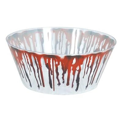 FIESTAS GUIRCA Återanvändbar blodig skål (25 cm) Bordsdekoration för Halloween och Skräckfester Perfekt för fester och evenemang Röd FIESTAS GUIRCA Återanvändbar blodig skål (25 cm) Bordsdekoration för Halloween och Skräckfester Perfekt för fester och evenemang Röd