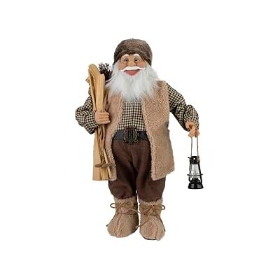 Cosy & Trendy Cosy Home Figurine Père Noëll i polyester, brun, 20 x 13 x h31 cm Cosy & Trendy Cosy Home Figurine Père Noëll i polyester, brun, 20 x 13 x h31 cm