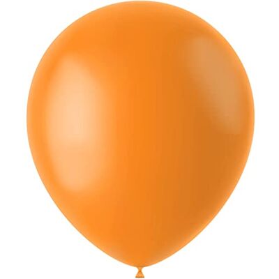 Folat Ballonger Tangerine Orange Mat 33cm 50 stycken Folat Ballonger Tangerine Orange Mat 33cm 50 stycken