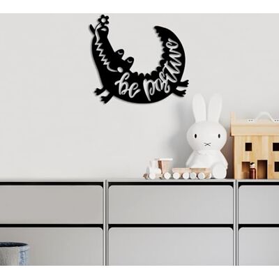 Wallity Snygg svart dekorativ metallväggtillbehör, 52 x 46 cm 100% metall, 1,5 mm tjocklek lätt och elegant design för heminredning Wallity Snygg svart dekorativ metallväggtillbehör, 52 x 46 cm 100% metall, 1,5 mm tjocklek lätt och elegant design för heminredning