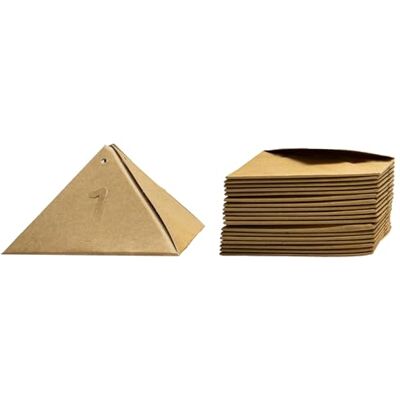 Sodertex Förpackning med trianglar adventskalenderkartong med ahesiva siffror att anpassa 8 x 8 x 8 cm 24 st 1 färg L727010 kreativ fritid Sodertex Förpackning med trianglar adventskalenderkartong med ahesiva siffror att anpassa 8 x 8 x 8 cm 24 st 1 färg L727010 kreativ fritid