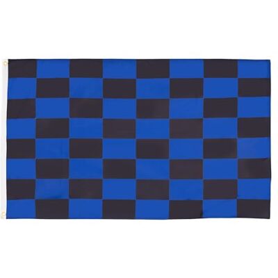 AZ FLAG Flagga Blå och svart rutig 90x60 cm 100D Polyester 2 Öljetter Inom- och utomhusbruk dekorativ flagga dubbelsydda sömmar och förstärkta kanter med metallöljetter AZ FLAG Flagga Blå och svart rutig 90x60 cm 100D Polyester 2 Öljetter Inom- och utomhusbruk dekorativ flagga dubbelsydda sömmar och förstärkta kanter med metallöljetter