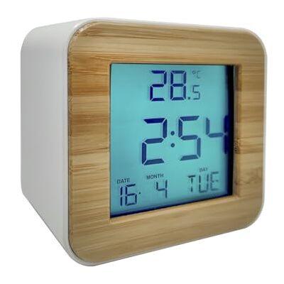 Brightium Digital klocka med larm och kalender, LED-display, stoppur och timerfunktioner, perfekt för tidsspårning och daglig organisation. Brightium Digital klocka med larm och kalender, LED-display, stoppur och timerfunktioner, perfekt för tidsspårning och daglig organisation.