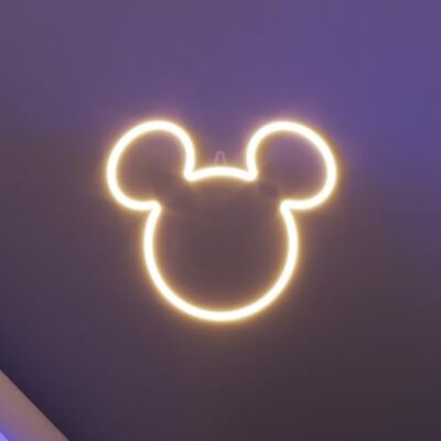 YELLOWPOP Neonskyltar för väggdekorer, Disney Musse Pigg (ears) – energieffektiva LED-neonlampor för sovrum och vägg – lätt att installera anpassad neonskylt och anpassa väggkonst med ljus YELLOWPOP Neonskyltar för väggdekorer, Disney Musse Pigg (ears) – energieffektiva LED-neonlampor för sovrum och vägg – lätt att installera anpassad neonskylt och anpassa väggkonst med ljus