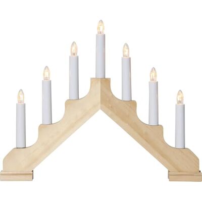 Star Trading Star 7-lampor, färg: natur, ca 30 x 37,5 cm ", 286–10-1 Star Trading Star 7-lampor, färg: natur, ca 30 x 37,5 cm ", 286–10-1