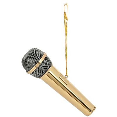 Broadway Gift Broadway presenter guld mikrofon trädprydnad Broadway Gift Broadway presenter guld mikrofon trädprydnad