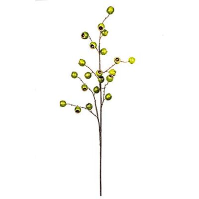 EUROCINSA Ref.14070C51 NAVIDAD BERRIES DE EUCALIPTUS Box 12 stycken, grön/guld, 75 cm EUROCINSA Ref.14070C51 NAVIDAD BERRIES DE EUCALIPTUS Box 12 stycken, grön/guld, 75 cm