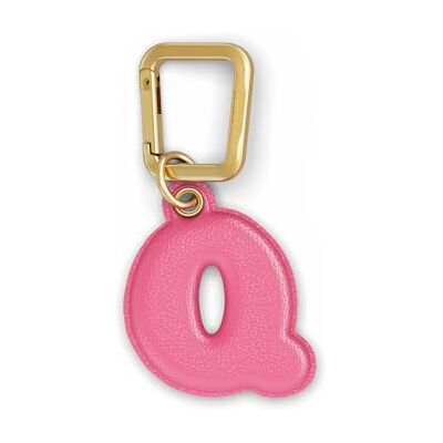 UNTAGS – charm bokstav Q – material med lädereffekt – inklusive gyllene metallspänne – ros UNTAGS – charm bokstav Q – material med lädereffekt – inklusive gyllene metallspänne – ros
