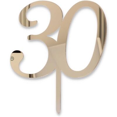 Graziano Cake Topper 30 guld Graziano Cake Topper 30 guld