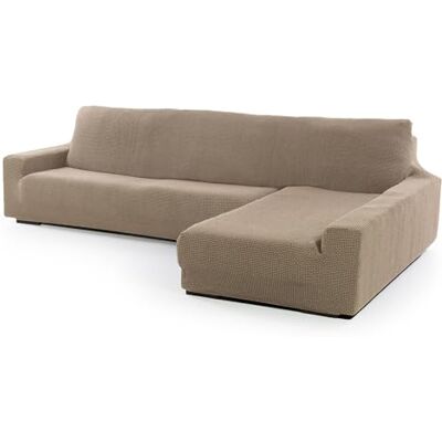 FAVERTI ® Superstretchigt överdrag schäslong lång höger arm (sett framsida) NOVELE-modell linne kvalitetsskydd av jacquardtyg med bomullskänsla FAVERTI ® Superstretchigt överdrag schäslong lång höger arm (sett framsida) NOVELE-modell linne kvalitetsskydd av jacquardtyg med bomullskänsla