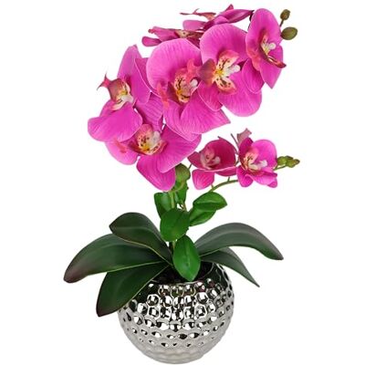 Flair Flower Konstgjord blomma fjäril orkidé 40 cm med blad i ytterkruka konstgjord blomma konst orkidé konstgjord phalaenopsis som äkta orkidé gren konstgjord växt bröllop dekoration sidenblomma, rosa Flair Flower Konstgjord blomma fjäril orkidé 40 cm med blad i ytterkruka konstgjord blomma konst orkidé konstgjord phalaenopsis som äkta orkidé gren konstgjord växt bröllop dekoration sidenblomma, rosa