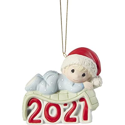 Precious Moments Babys första jul daterad pojke prydnad Precious Moments Babys första jul daterad pojke prydnad