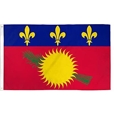 AZ FLAG Flagga Guadeloupe 150x90 cm Guadeloupisk 100D Polyester 2 Öljetter Inom- och utomhusbruk dekorativ flagga dubbelsydda sömmar och förstärkta kanter med metallöljetter AZ FLAG Flagga Guadeloupe 150x90 cm Guadeloupisk 100D Polyester 2 Öljetter Inom- och utomhusbruk dekorativ flagga dubbelsydda sömmar och förstärkta kanter med metallöljetter