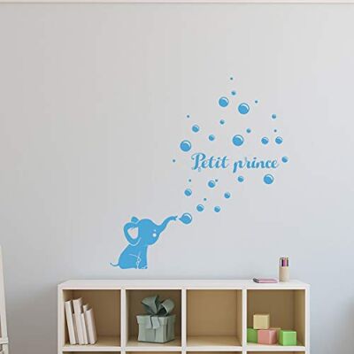 Ambiance Sticker Personligt förnamn klistermärken klistermärke för barn väggdekoration 2 ark 20 x 30 cm och 55 x 30 cm isblå Ambiance Sticker Personligt förnamn klistermärken klistermärke för barn väggdekoration 2 ark 20 x 30 cm och 55 x 30 cm isblå