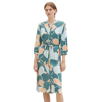 TOM TAILOR damklänning, 34845 – Abstrakt blomtryck, 40 TOM TAILOR damklänning, 34845 – Abstrakt blomtryck, 40