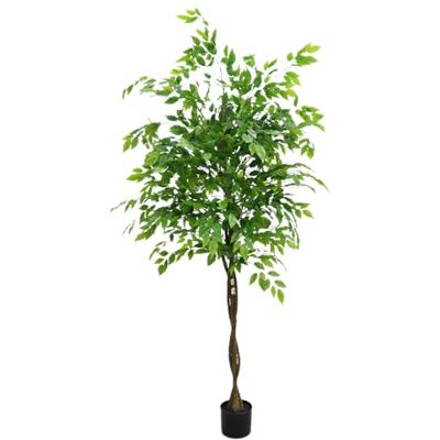Zstar Konstgjort Ficus-träd, 180 cm (6 fot) stort konstgjort ficus-träd i kruka, stora konstgjorda växter med realistisk textur konstväxt för foajé vardagsrum sovrum dekoration Zstar Konstgjort Ficus-träd, 180 cm (6 fot) stort konstgjort ficus-träd i kruka, stora konstgjorda växter med realistisk textur konstväxt för foajé vardagsrum sovrum dekoration